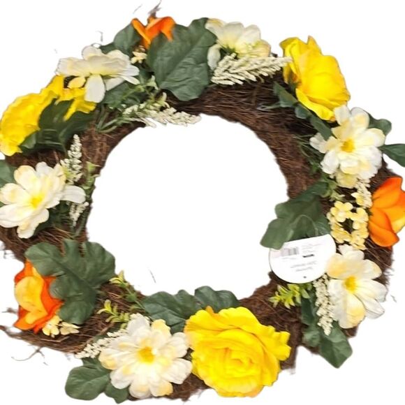 At Home Summer Eucalyptus 20" Wreath - Picture 1 of 4